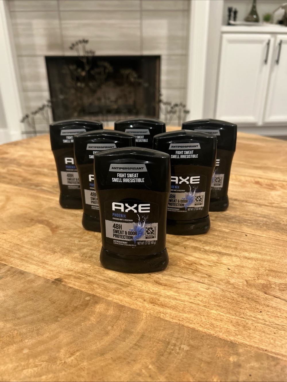 AXE Phoenix Men’s Antiperspirant Deodorant Stick - 1.7oz Black/Blue 48h lot of 6